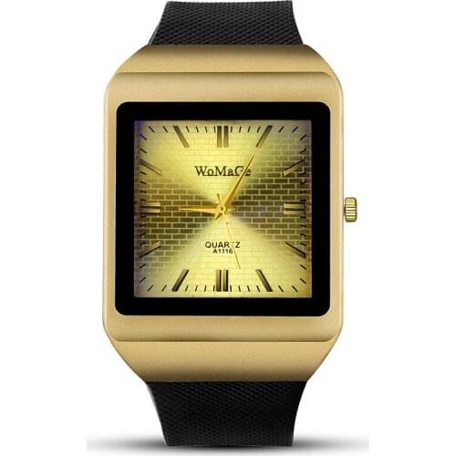 Top Womage Brand Luxury Mens Student Boy Watches Fashion Boy Unsex Quartz Rectangle Men Casual Sports Geneva Relogio Masculino
