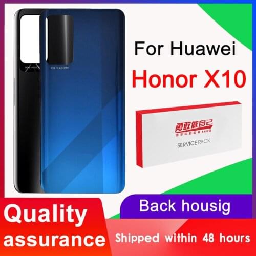 High Quality For Huawei Honor X10 Back Glass Battery Cover Rear Door Housing Case Panel For Huawei Honor X10 Back Glass Cover
