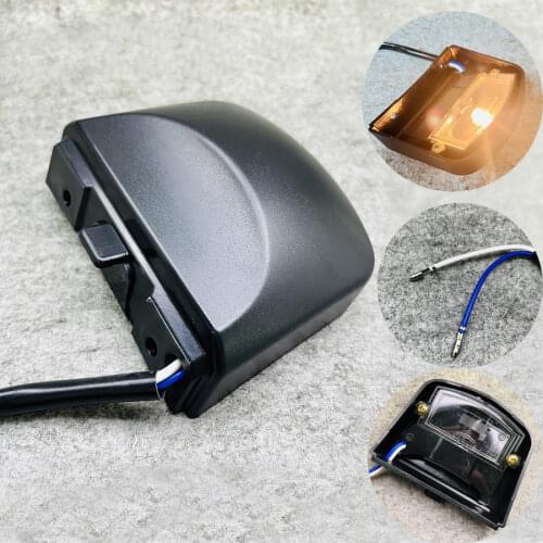 1PC Black Rear Motorcycle License Plate Light Scooter Tail Indicator Lamp Bulb For Yamaha FZ1 FZ6 FZ8 XJ6 YZF R1 R6