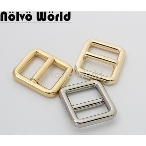 10-50 pieces 5 colors 16mm inner rectangular shape pin buckle for DIY leather bag purse belt straps adjuster