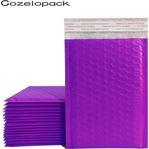 10PCS #0 6x10inch Purple Poly Bubble Mailer Padded Envelopes 175x230mm Self seal Mailing Bag Bubble Envelope Packaging envelopes