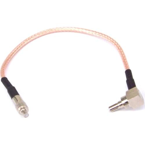 10 piece/lot TS9 - CRC9 Adapter TS9 Female to CRC9 Male Connector Splitter Pigtail Cable RG316 15CM