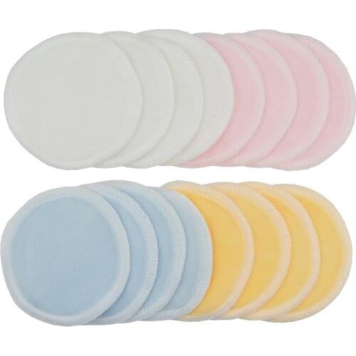 2Pcs Makeup Remover Pads Reusable Cotton Pads Makeup Facial Remover Bamboo Fiber Facial Skin Care Nursing Pads Skin Cleaning