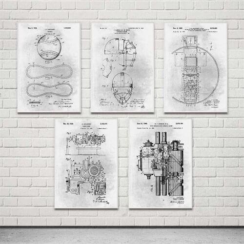 Canvas Hd Prints Abstract Home Decor Design Diary Painting Internal Structure Poster Nordic Wall Art Picture For Bedroom Modular