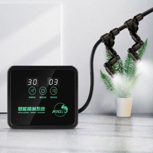 Touch Screen Sprinkler System Tropical Rain Forest Ecological Cylinder Sprinkler Automatic Watering Potted misting system