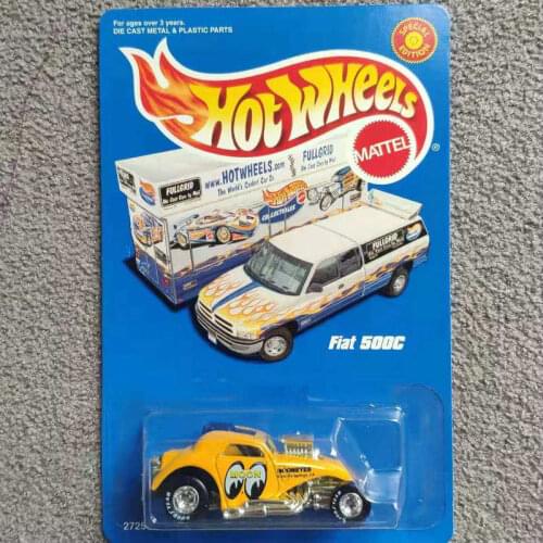 HOT WHEELS CARS 1/64 MOONEYES FIAT 500C Collectors edition model cars childrens toys gifts
