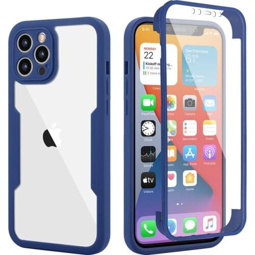 Realme 8 Pro 360 Full Protection Phone Case for OPPO A15 A74 A93 A54 A52 A72 A92 S A53 A94 Case Luxury Bumper Clear Cover Film
