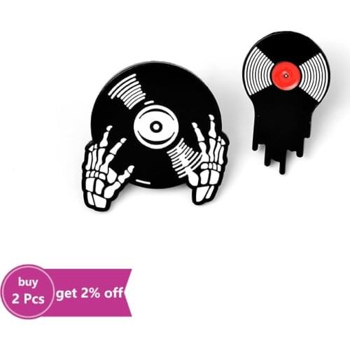 Play Music Enamel Pin Badge Custom MP3 Tape Piano Radio CD Jukebox Phonograph Brooches Lapel Pin Shirt Jewelry Gift Wholesale