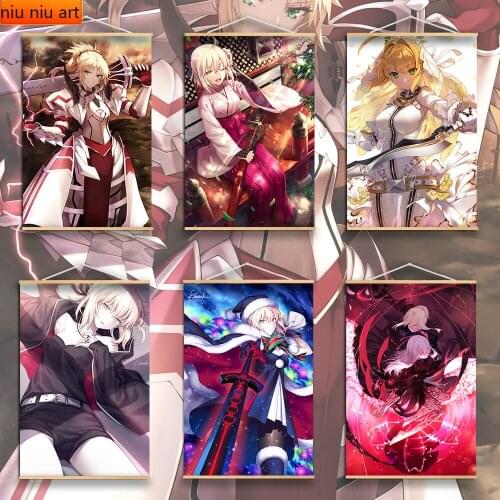Fate Grand Order Saber Lancer Artoria Anime Diamond Painting Diamond Mosaic Cross Stitch Kits Full Diamond Embroidery Room Decor