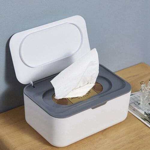 Wet Tissue Box Seal Baby Wipes Paper Storage Box Dispenser Holder Household Plastic Dust-proof With Lid Organizer For Kitchen