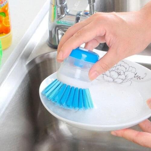 Wash Pot Brush New Home Kitchen Washing Utensils Pot Dish Brush With Washing Up Liquid Household Cleaning