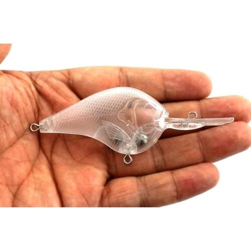 HENGJIA 20pcs/lot 9.5g 11cm Unpainted Crankbait Fishing Wobblers Hard bait Bass Fishing Lures Uncolored fishing tackle CB024