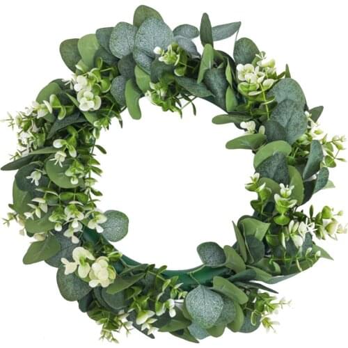 Fake Flower Wall Decoration Artificial Wreath Garland Hanging Ornaments 39CM Silk Plastic Dia 38cm Natural Simulation Wreaths