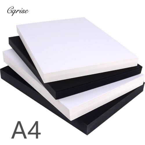 120/180gsm 20/50pcs High Quality A4 Black White Kraft Paper DIY Handmake Card Making Craft Paper Thick Paperboard Cardboard