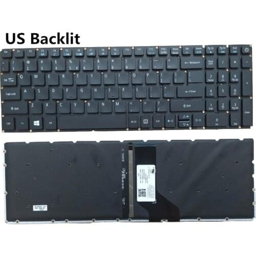 New Laptop US/UK Backlight Keyboard for Acer Aspire V15 E5-573 VN7-592G T5000 V5-591G E5-574G F5-572G F5-532G N15W7 N15W6 N15Q12