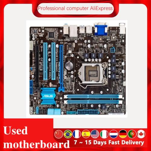 For ASUS P8B75-M LE PLUS Computer Motherboard LGA 1155 DDR3 For Intel B75 P8B75 Desktop Mainboard SATA II PCI-E X16 Used
