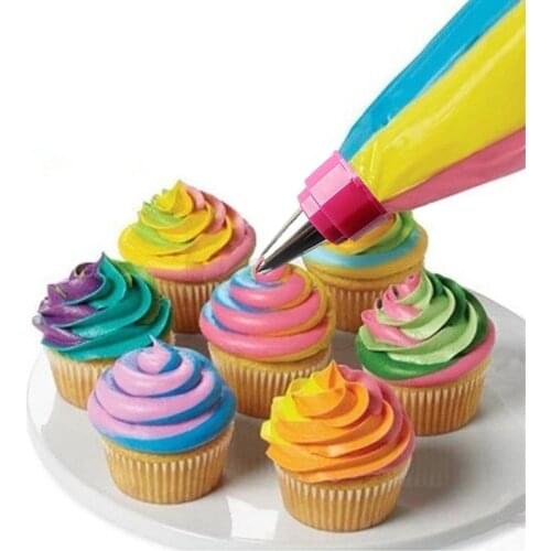 High Quality Cream Nozzle Plastic Converter Adapter Pipe Bag Cream Nozzle Pipe Cake Dessert Decorating Kitchen Baking Tool