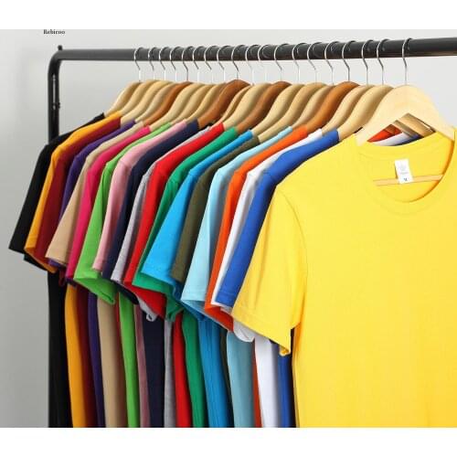 New Cotton Mens T-Shirt Short-Sleeve Man t Shirt Short Sleeve Pure Color Men t Shirt T-Shirts for Male Tops