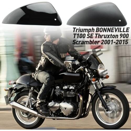 Motorcycle Retro Style Cafe Racer Rear Seat Cowl Cover Tail Fairing For Triumph BONNEVILLE T100 Thruxton 900 Scrambler 2001-2015