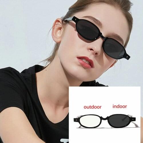 Fashion New Design Sunglasses Transition Photochromic Reading Glasses Women Punk Style Small Frame Reader Glasses Diopter NX