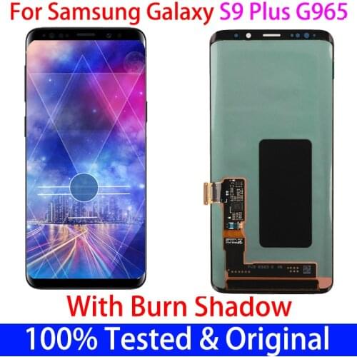 Original S9+ lcd For Samsung S9 Plus lcd S9Plus G965 G965F With Defect LCD Display and Touch Screen Digitizer Assembly No Frame
