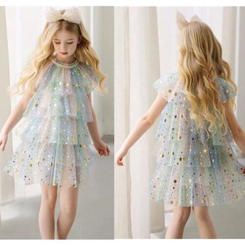 Princess Dress Girl Summer Dress Kids Clothes Rainbow Girl Clothes Casual Clothing Pettigirl Clothes Toddler Girl Dresses