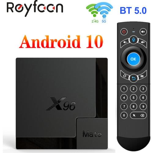 X96 MATE Smart Android 10.0 TV Box Android 10 Allwinner H616 4G 64GB 2.4G&5G Dual wifi 6K Media Player TVBOX X96MATE PK H96 MAX