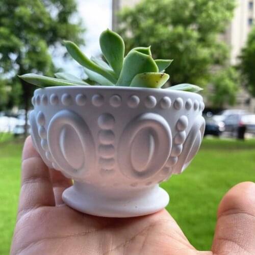 Relief Bowl Shape Silicone Mold Cement Flower Pot Mold Pottery Mould Storage Box Mould Epoxy Resin Mould