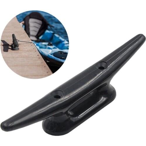 3/4/5//6/8/10inches Universal Marine Part Depot Nylon Plastic Cleat Black Marine Dock for Sailboat Yacht