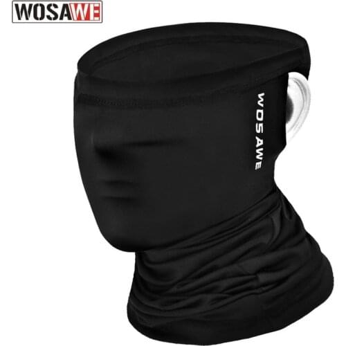WOSAWE Men Women Cycling Bandana Ice Silk Sunscreen Riding Bike Bicycle Scarf Outdoor Sports Breathable Hanging Ear Buff on Neck