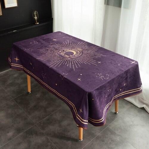 Star month astrolabe chenille tablecloth waterproof cloth european dinning table cloth rectangle table mat cover