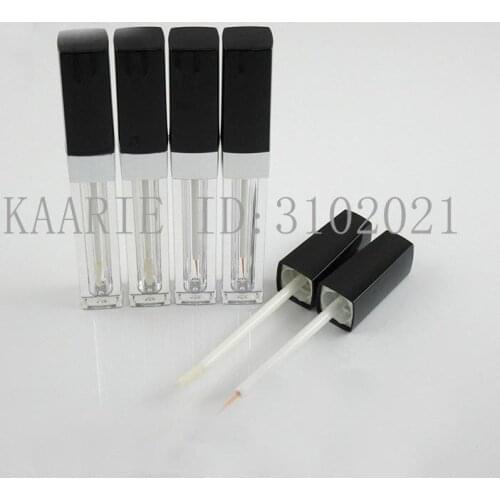 10/30/50pcs 3.5ML Square Cosmetic Lip Paint Oil Storage Container, Plastic Beauty Lip Gloss Tube, Clear Lipstick Wands Bottle