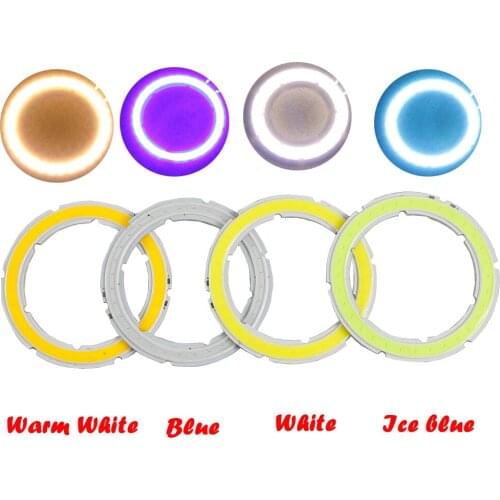 2PCS styling DC 12V Auto Halo Rings Angel Eye COB Headlight 60MM Led Angel Eyes Motorcycle accessories Decor Bulb