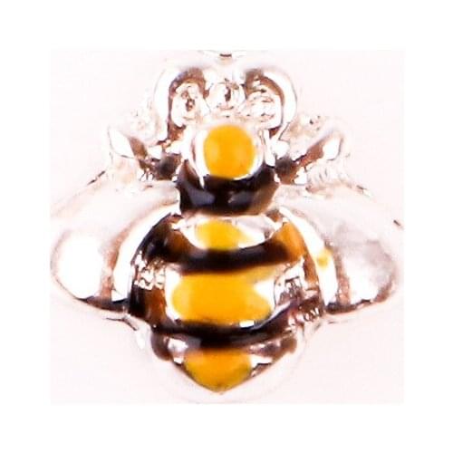 20Pcs/Lot Bee Alloy Floating Charms Hand-made DIY for Glass Lockets