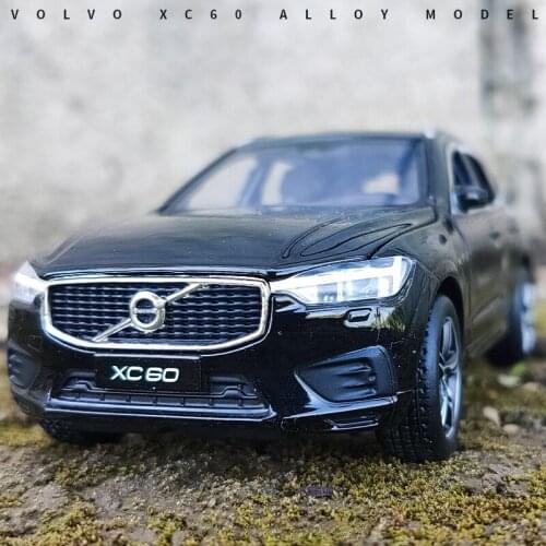 2021 new 1:32 Alloy XC60 SUV Off-road Diecast Model Toy Cars Sound Light Pull Back Car Vehicle Toys For Children