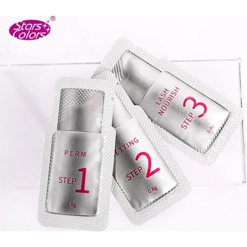 50 pieces/lot #1 #2 #3 Sachet lash lift Eyelash perm kit Eyelash Nutrition lotion stereotype hygiene Convenience Use