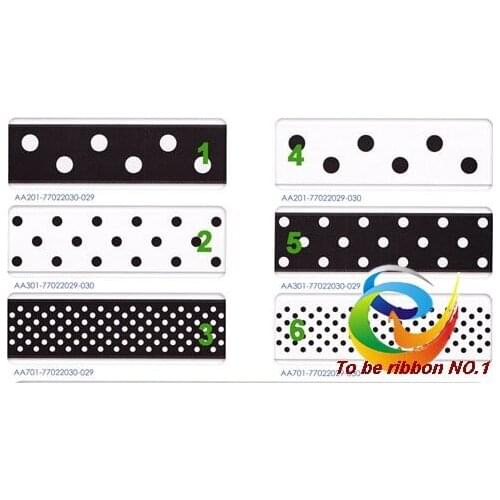 7/8"(22mm) 100yards Satin Ribbon Dots~Swiss Dots WY-294-3 Regular Dots Free Shipping