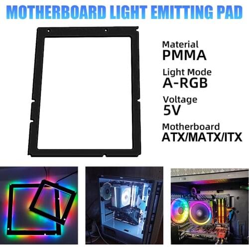ARGB Motherboard Lighting Pad 5V 3pin PC Case Frame ATX MATX ITX Computer Mainframe Refit Light Pollution Accessories