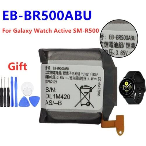 Watch Battery EB-BR500ABU For Samsung Galaxy Watch Active SM-R500 236mAh With Tools