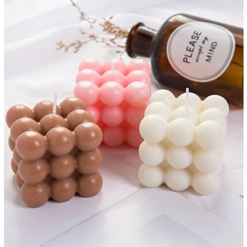 Aromatherapy Candle Perfume Leisure Gift Home Photo Props Geometric Shape Small Ornament Candle Lamp Bedroom Aromatherapy