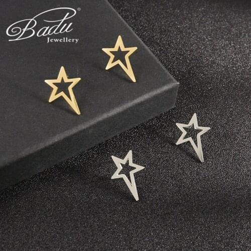 Badu 2021 Hot Selling Simple Stylish Star Women Drop Earrings Shiny White Exquisite Versatile Female Earring Fashion Jewelry