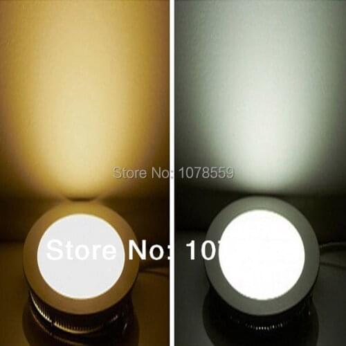 Free shipping 12W led panel lights Epistar chip 960lm warm white/white round suspended SMD 85-265V