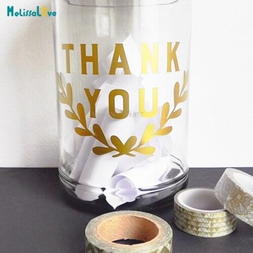 Gratitude Jar Thank You Thanksgiving DIY Sticker Decal Vinyl Stickers BA371