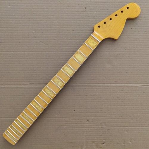 Big headstock Maple 21 Frets Vintage Electric Guitar Neck Replacement Maple Fingerboard