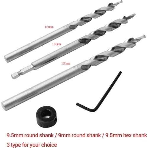 Woodworking 9.5mm Round Shank / 9mm Round Shank / 9.5mm Hex Shank HSS Oblique Hole Saw Locator Tool Twist Step Cone Drill Bit