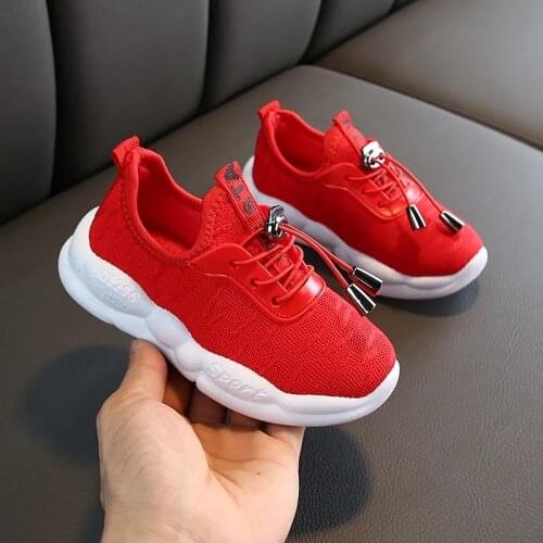 Red origin sneakers kids summer casual vulcanize shoes baby comfort sneakers boys girls running shoes