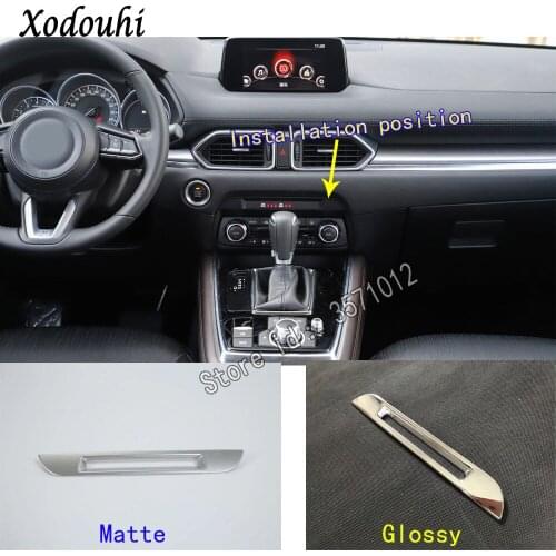 For Mazda CX8 CX-8 2017 2018 2019 2020 Car Sticker Ornament Middle Console Temperature Air-condition Volume Navigation Switch