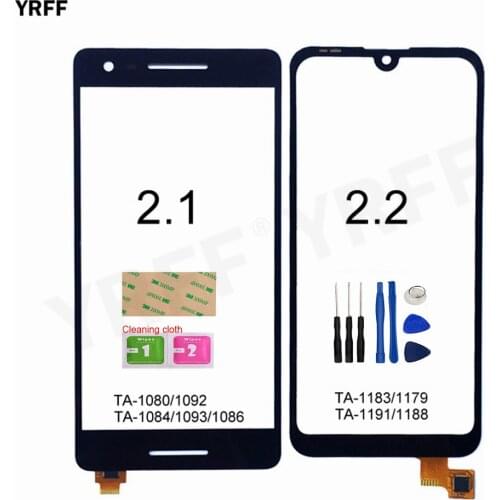 For Nokia 2.2 TA-1183 1179 1191 1188 Touch Screen Digitizer Front Glass Panel Sensor For Nokia 2.1 TA-1080 1092 1084 1086 Touch