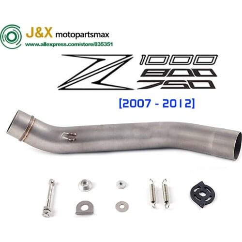 Motorcycle Exhaust Muffler Escape Middle Link Mid Pipe Full System Slip On For Kawasaki Z750 Z 750 With DB Killer