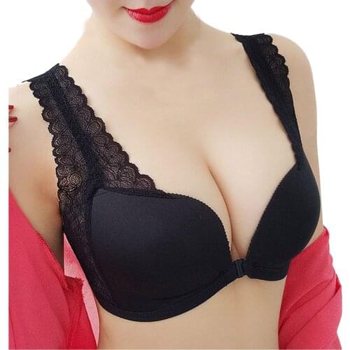 Sexy Lace Underwear Push Up Bra Wire Free Lingerie For Womens Underwear Front Closure Brassiere нижнее белье для женщин